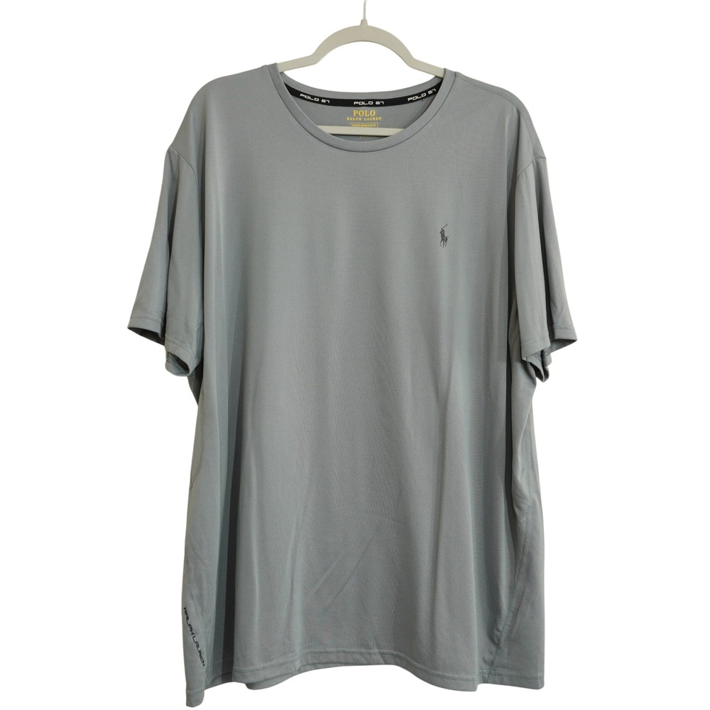 Polo Ralph Lauren Performance Shirt Mens XXL Grey Short Sleeve Pony Logo Tee